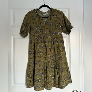 SONOMA Tiered Babydoll Dress with Smocked Sleeves